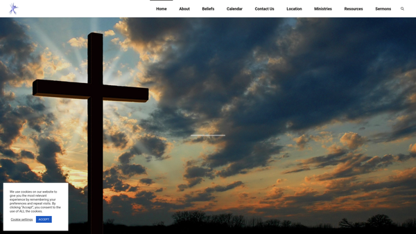 Screenshot of the Ormskirk Christian Fellowship website