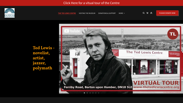 Screenshot of the The Ted Lewis Centre website
