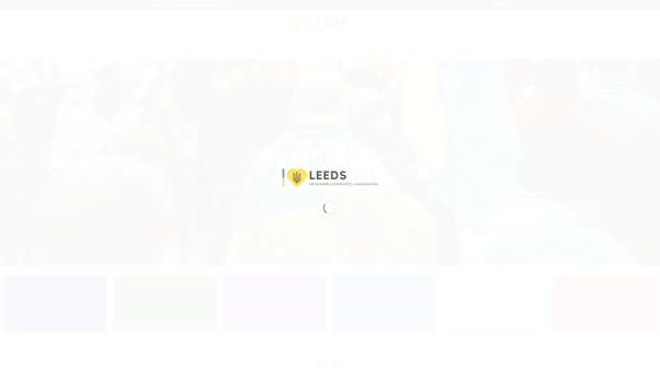 Screenshot of the Leeds Ukrainian Community Association website