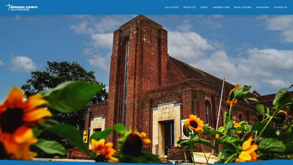 Screenshot of the Immanuel Southbourne United Reformed Church website