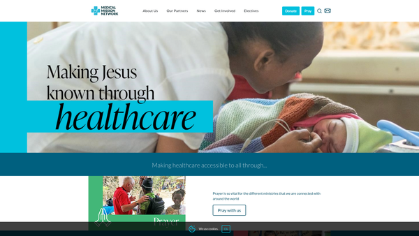 Screenshot of the Medical Mission Network website