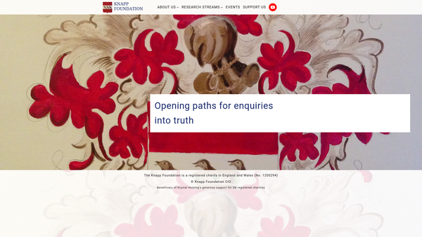 Screenshot of the Knapp Foundation CIO website