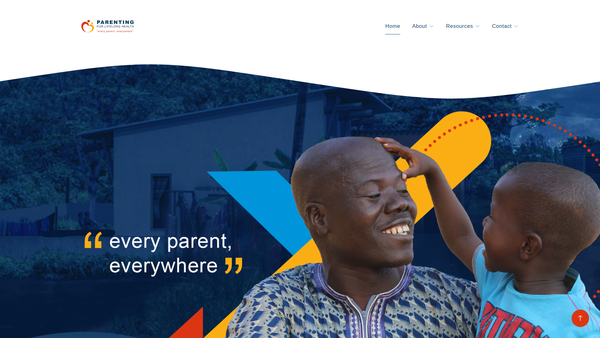 Screenshot of the Parenting For Lifelong Health website
