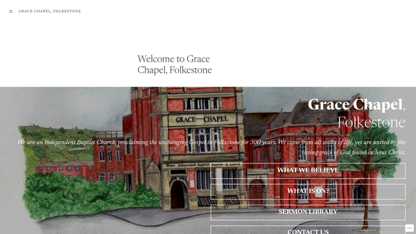 Screenshot of the Grace Independent Baptist Church website