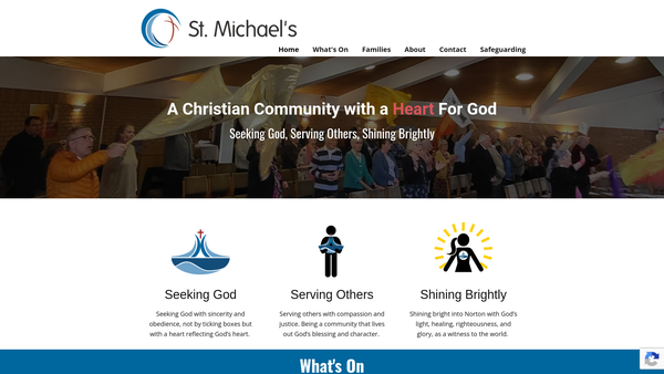 Screenshot of the The Parochial Church Council Of The Ecclesiastical Parish Of St Michael And All Angels Norton Stourbridge website
