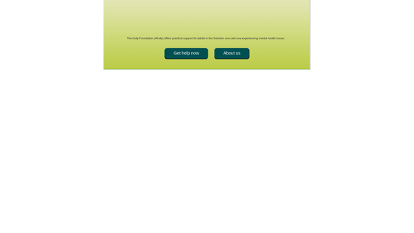 Screenshot of the The Kelly Foundation website