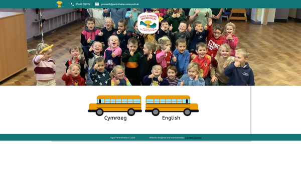 Screenshot of the Clwb Ar Ol Ysgol Pentrefoelas website