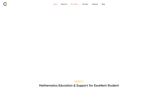 Screenshot of the Christad Foundation website