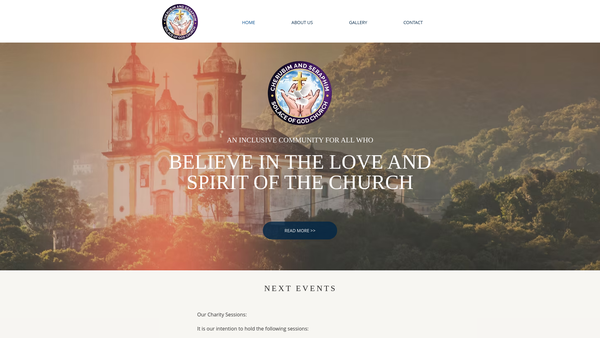 Screenshot of the The Cherubim And Seraphim Solace Of God Church website