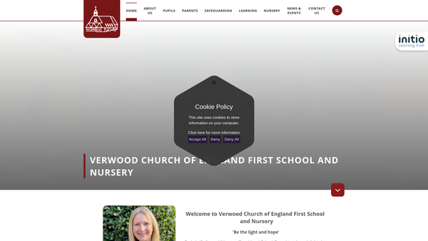 Screenshot of the Friends Of Verwood First School website