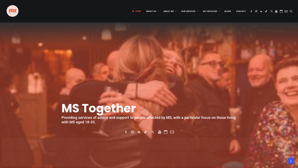 Screenshot of the MS Together website