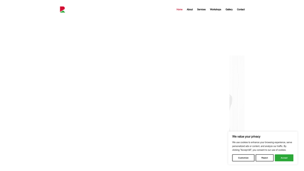 Screenshot of the Rocky Road Foundation website