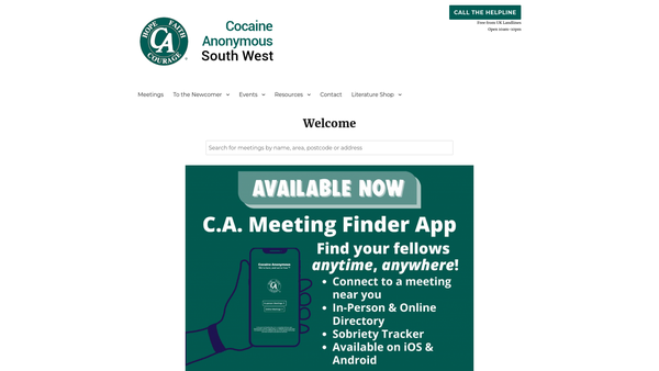 Screenshot of the Ca West Country CIO website