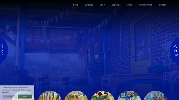 Screenshot of the Friends Of Barn Croft website
