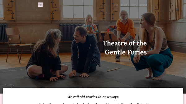 Screenshot of the By Jove Theatre Company website