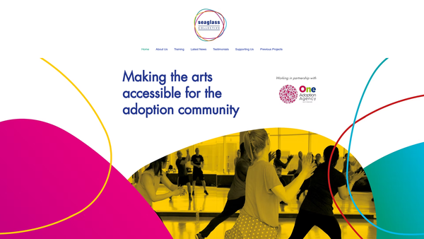 Screenshot of the Seaglass Collective website