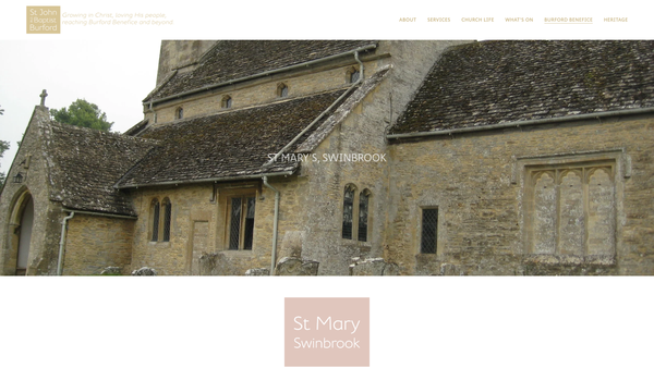 Screenshot of the The Parochial Church Council Of The Ecclesiastical Parish Of Asthall, Swinbrook And Widford website