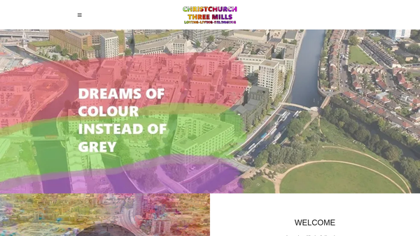 Screenshot of the Christchurch Three Mills website