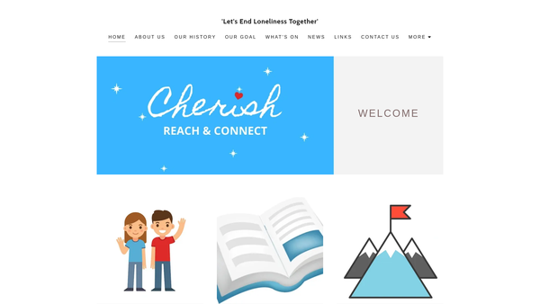 Screenshot of the Cherish (Reach And Connect) website
