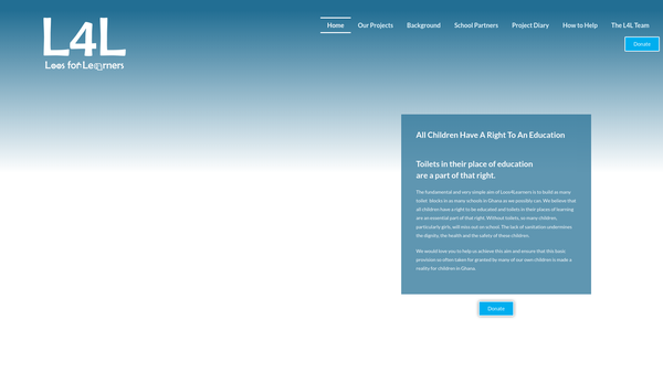 Screenshot of the Loos4learners website