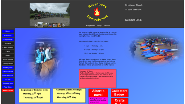 Screenshot of the Sevenoaks Campaigners website