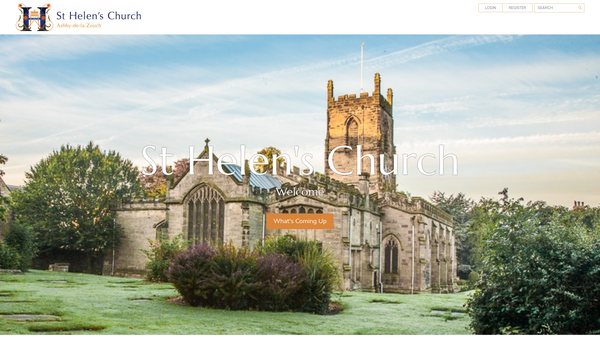 Screenshot of the The Parochial Church Council Of The Ecclesiastical Parish Of Saint Helen, Ashby-De-La-Zouch website