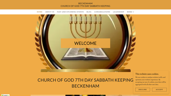 Screenshot of the Church Of God (7Th Day) Sabbath-Keeping website