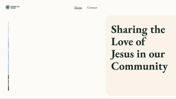 Screenshot of the Hesketh Lane Church website