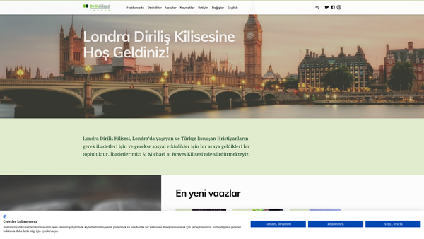 Screenshot of the Turkish Anglican Church Network website