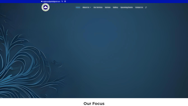 Screenshot of the The Redeemed Christian Church Of God- House Of God London website