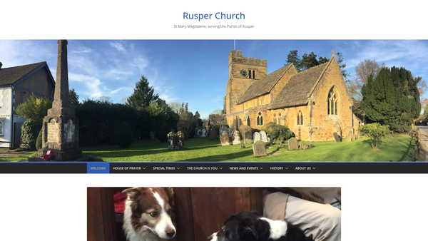 Screenshot of the The Parochial Church Council Of The Ecclesiastical Parish Of Rusper website