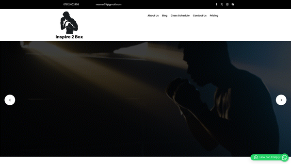Screenshot of the Inspire2box website