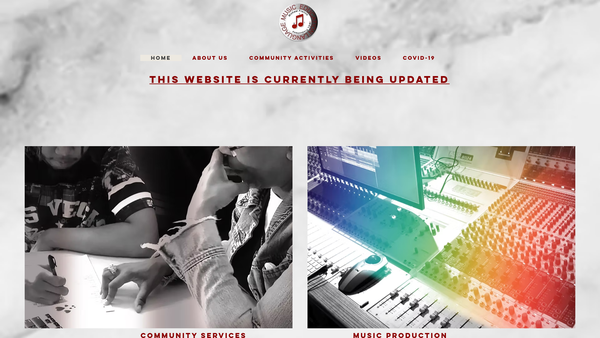 Screenshot of the Mel Productions (Music Education Language Productions) CIO website