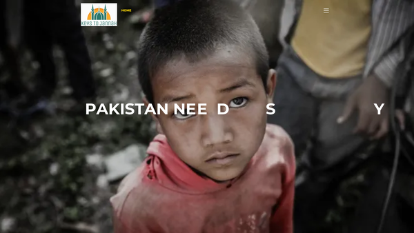 Screenshot of the Keys To Jannah Charitable Trust website