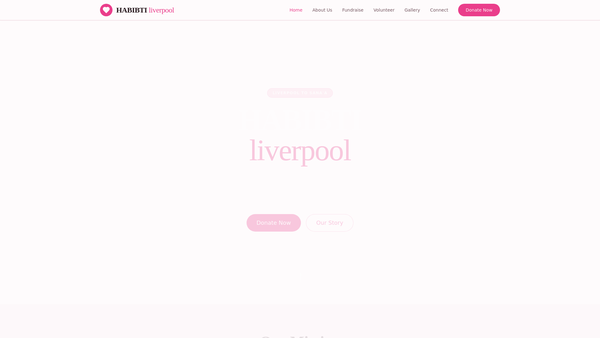 Screenshot of the Habibti Liverpool website