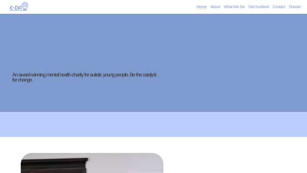 Screenshot of the Emotion Dysregulation In Autism website