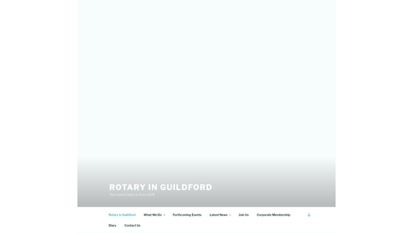 Screenshot of the Rotary In Guildford Charitable Incorporated Organisation website