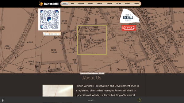 Screenshot of the The Ruiton Windmill Preservation And Development Trust website
