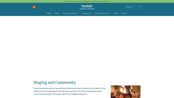Screenshot of the Welcome Bureau website