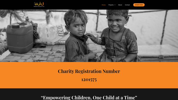 Screenshot of the Assamad Foundation website