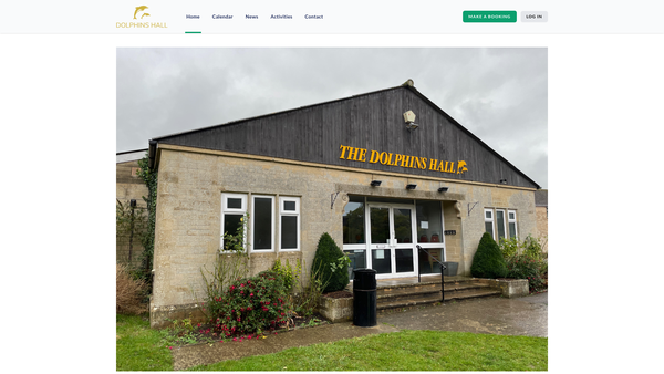 Screenshot of the Dolphins Recreation Centre website
