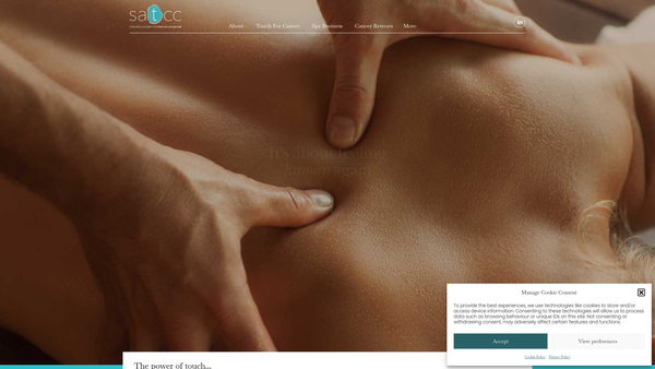 Screenshot of the Standards Authority For Touch In Cancer Care website