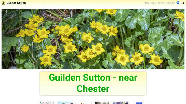 Screenshot of the Guilden Sutton Community Association CIO website