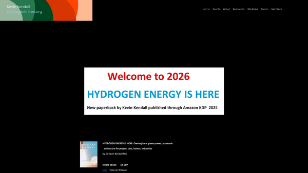 Screenshot of the Hydrogenunited.org website