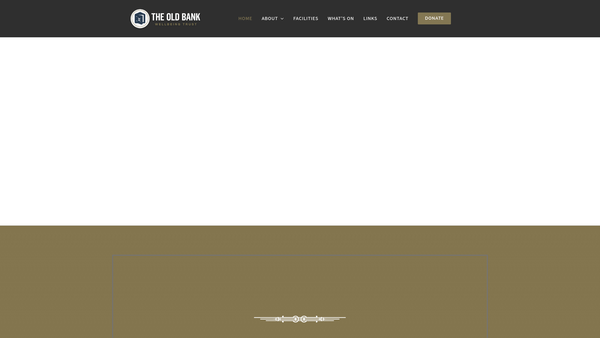 Screenshot of the The Old Bank Wellbeing Trust website