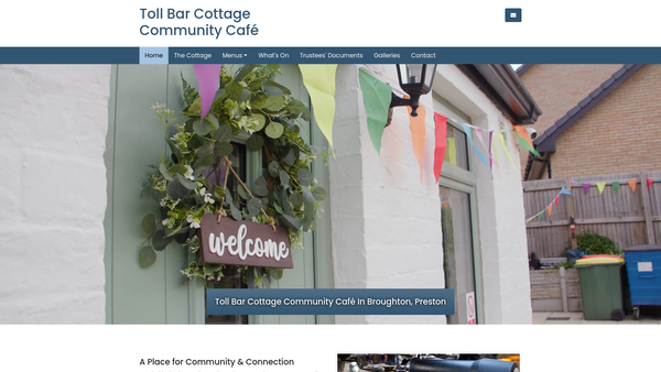 Screenshot of the Broughton Parish Community Charity website