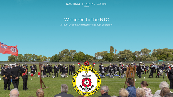 Screenshot of the Nautical Training Corps website