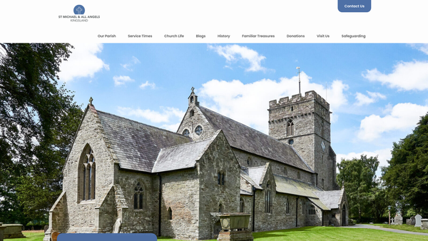 Screenshot of the The Parochial Church Council Of St. Michael website