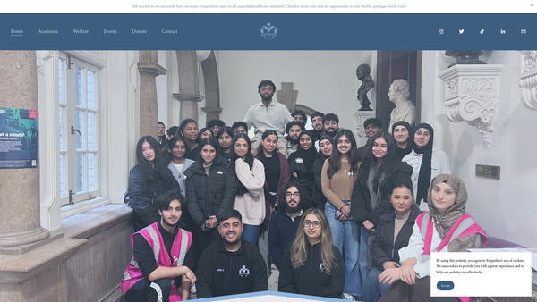 Screenshot of the Empathos Foundation website