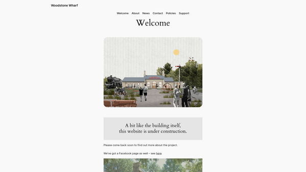 Screenshot of the The Wansford Road CIO website